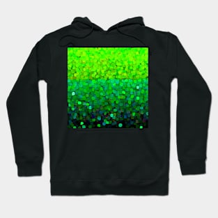 Sparkles and Glitter Green Abstract Hoodie